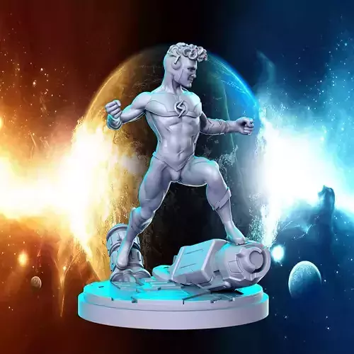 Flash Marvel Super Hero 32mm Pre-supported