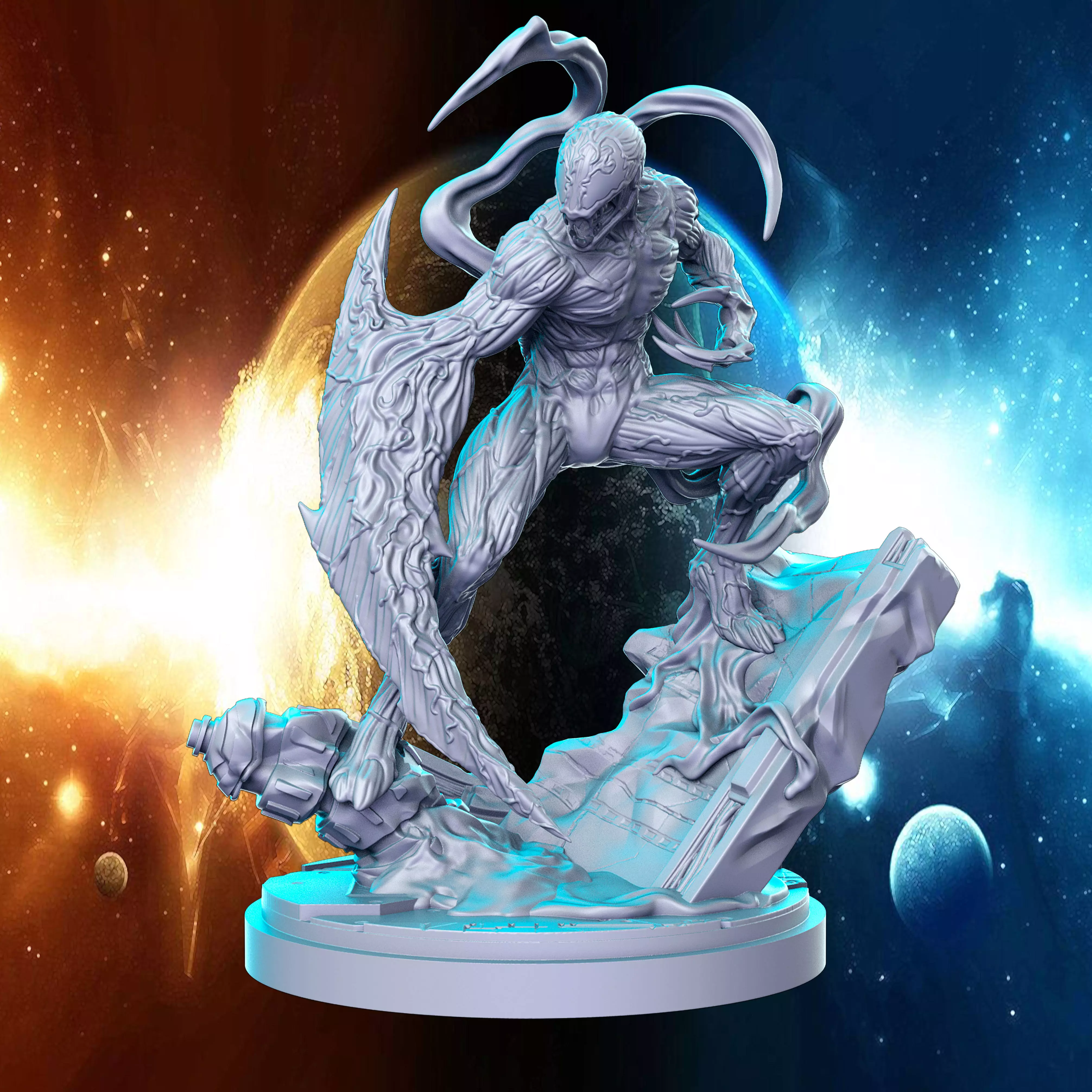 Carnage Marvel Super Hero 32mm Pre-supported 3D print model_0