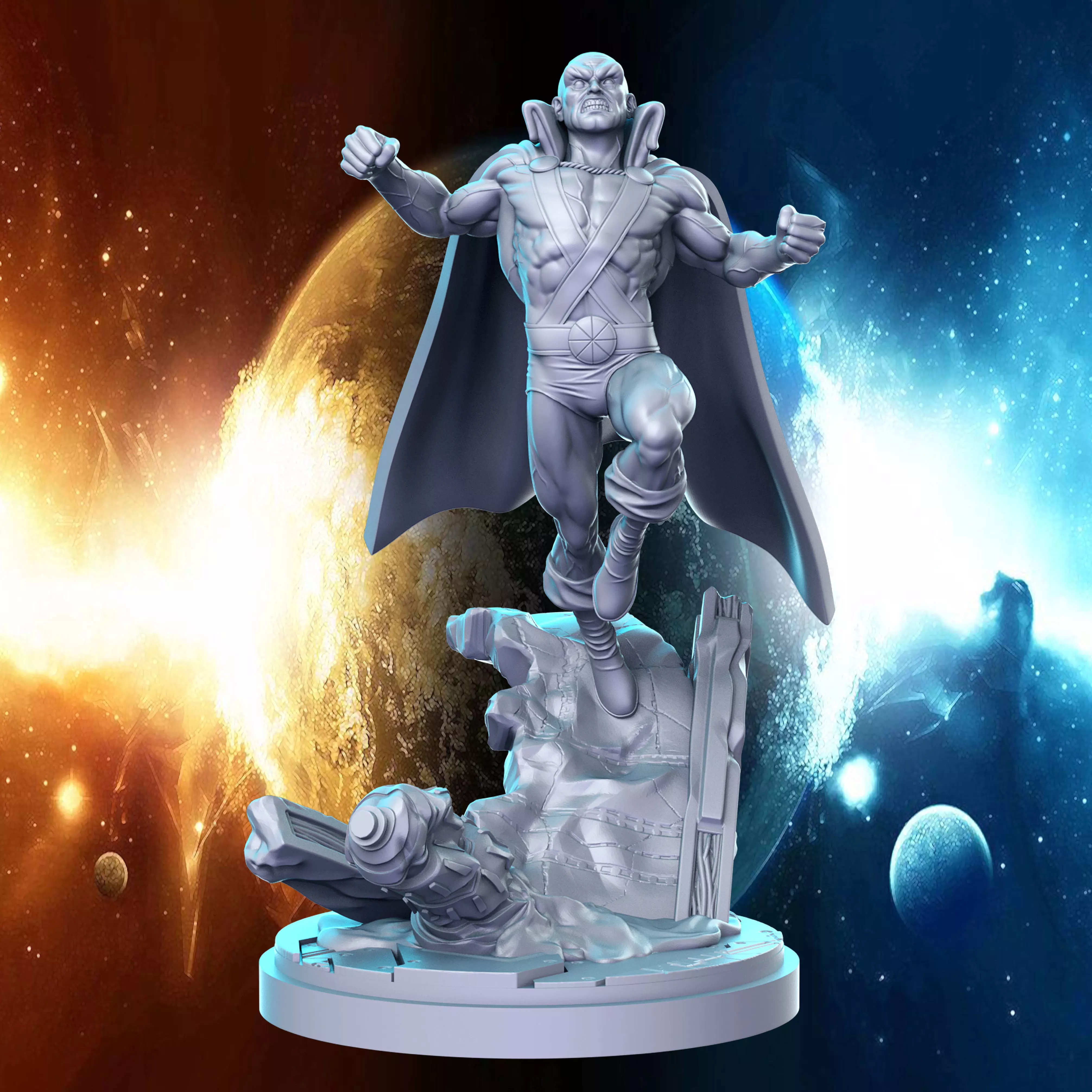 Ajax DC comics Super Hero 32mm Pre-supported 3D print model