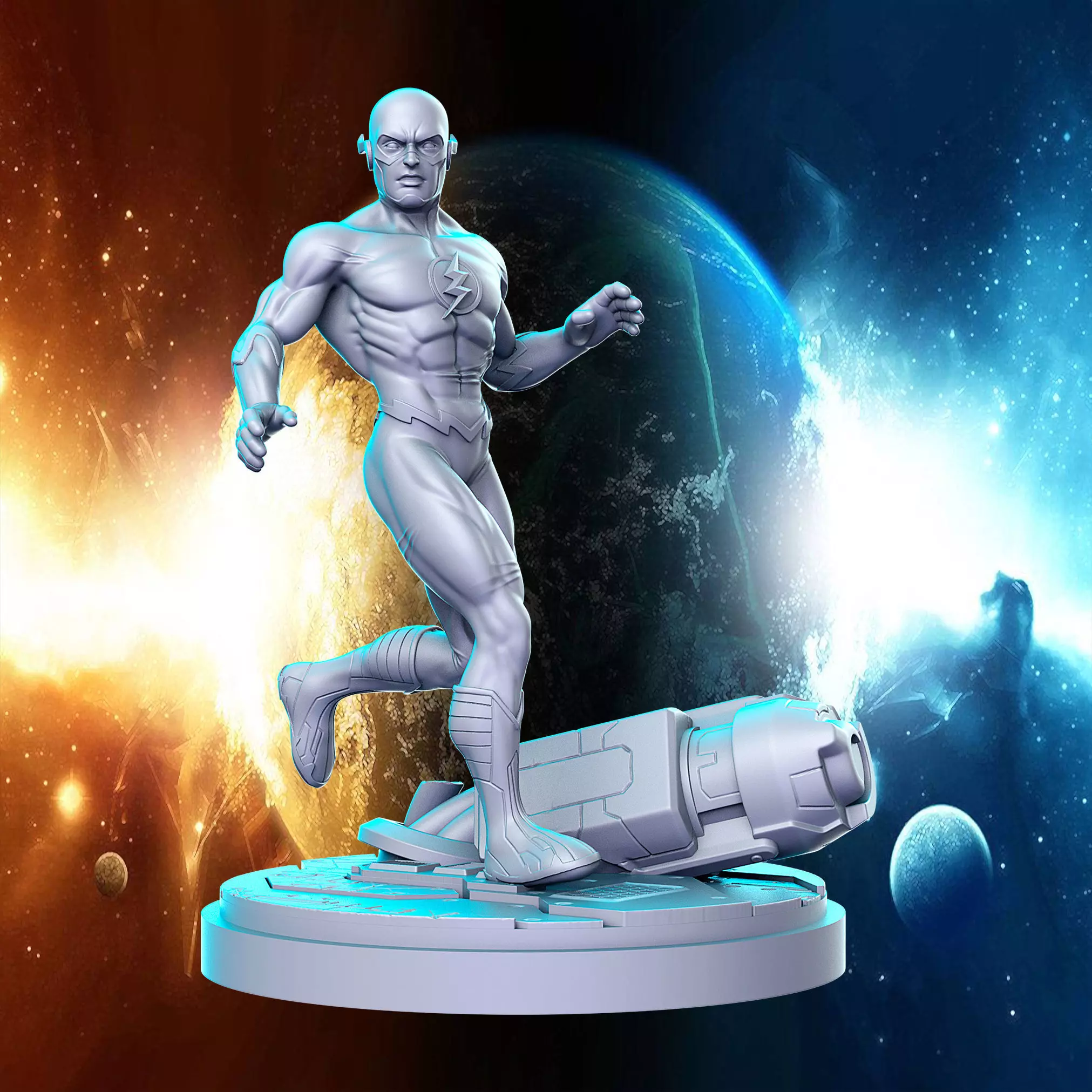 Flash 2 DC comics Super Hero 32mm Pre-supported 3D print model_0