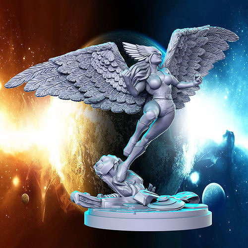 Hawkgirl DC comics Super Hero 32mm Pre-supported 3D print model