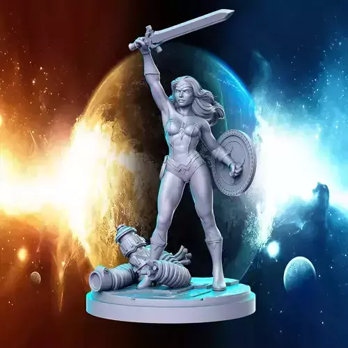 Wonder Woman Diana DC comics Super Hero 32mm Pre-supported