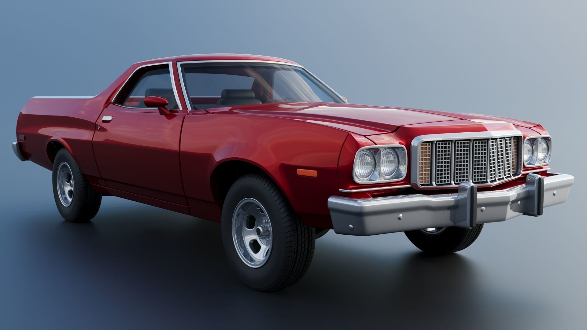 Ranchero 1974 3D print model_10