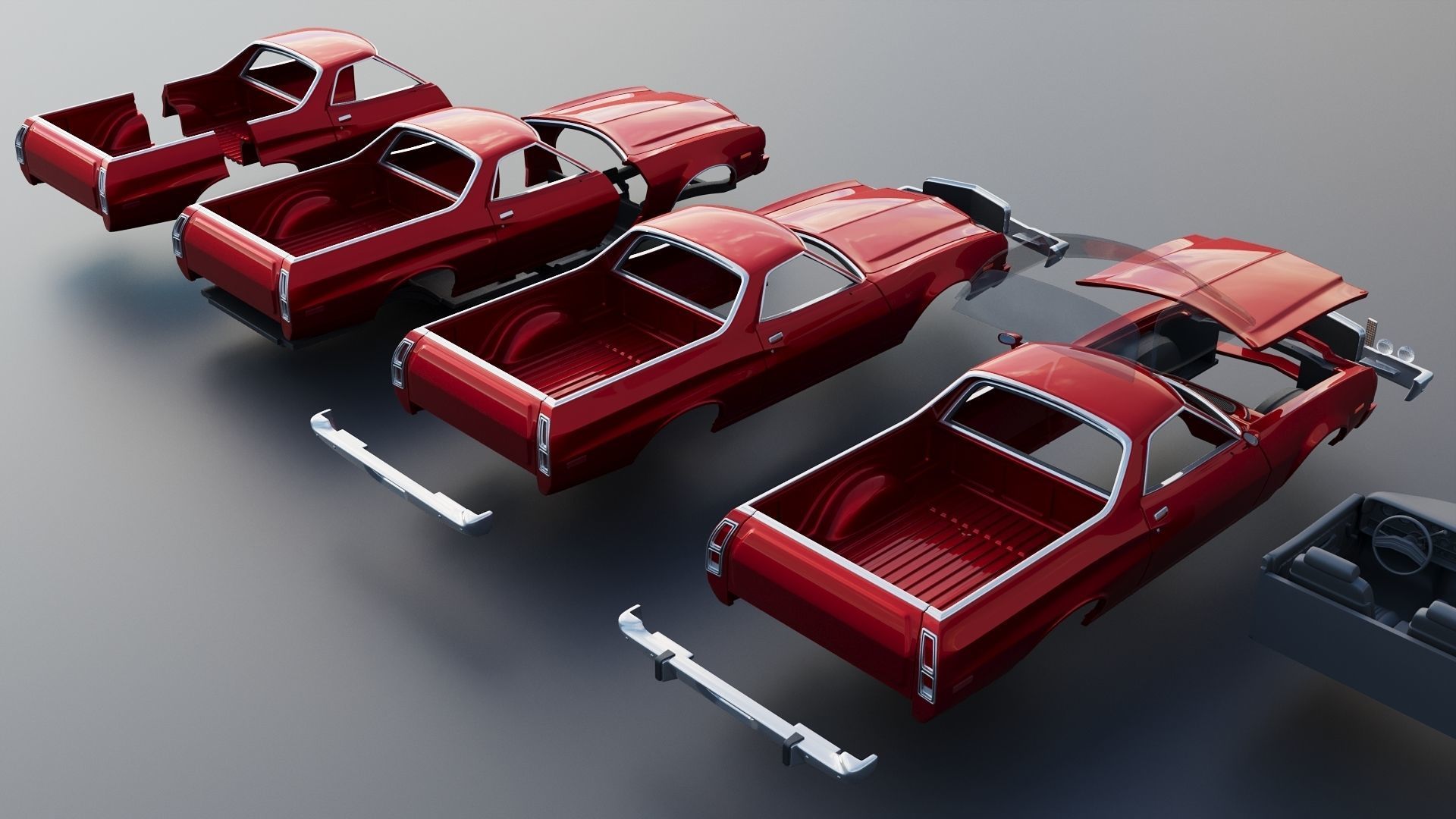 Ranchero 1974 3D print model_20