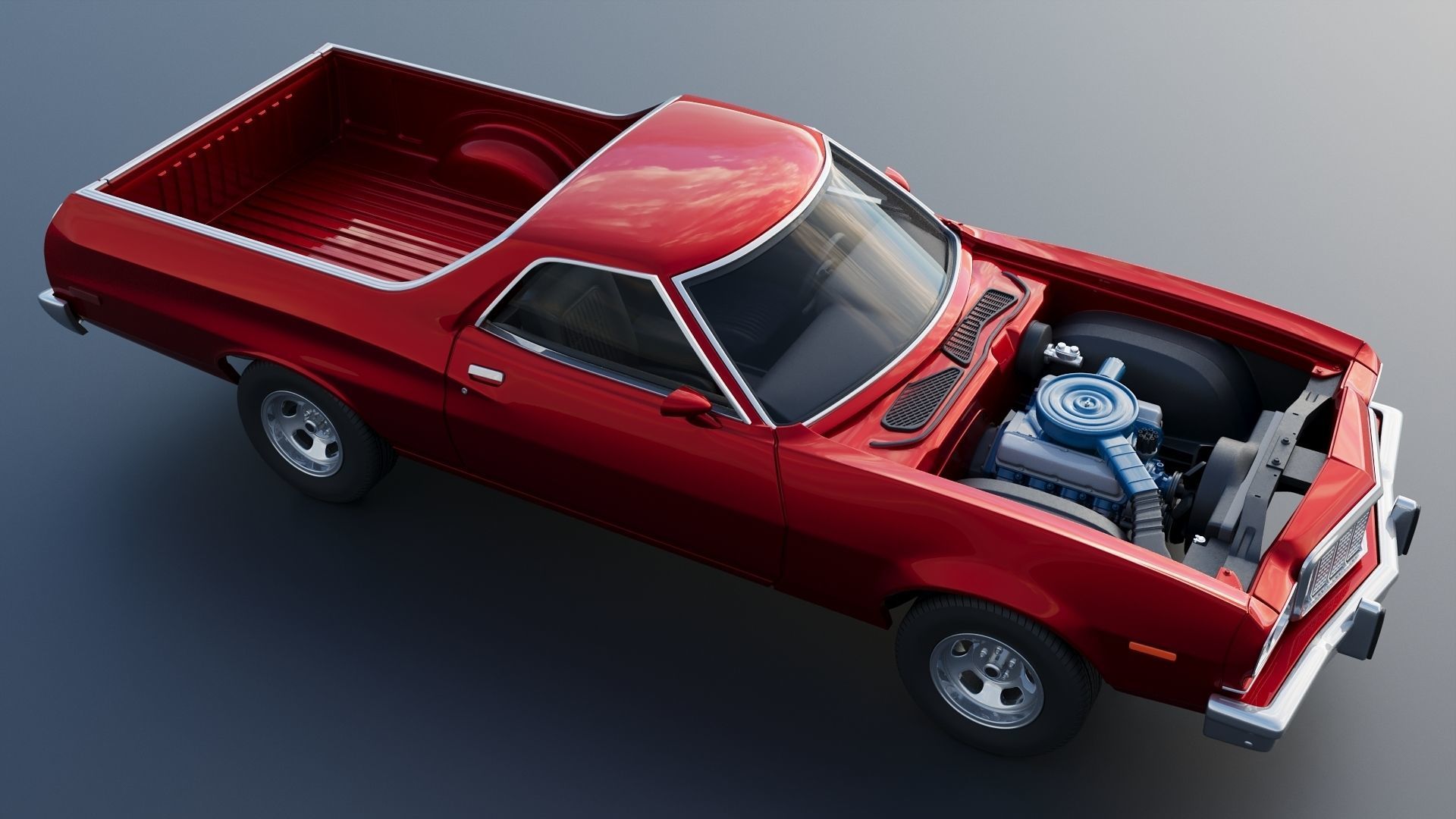 Ranchero 1974 3D print model_15