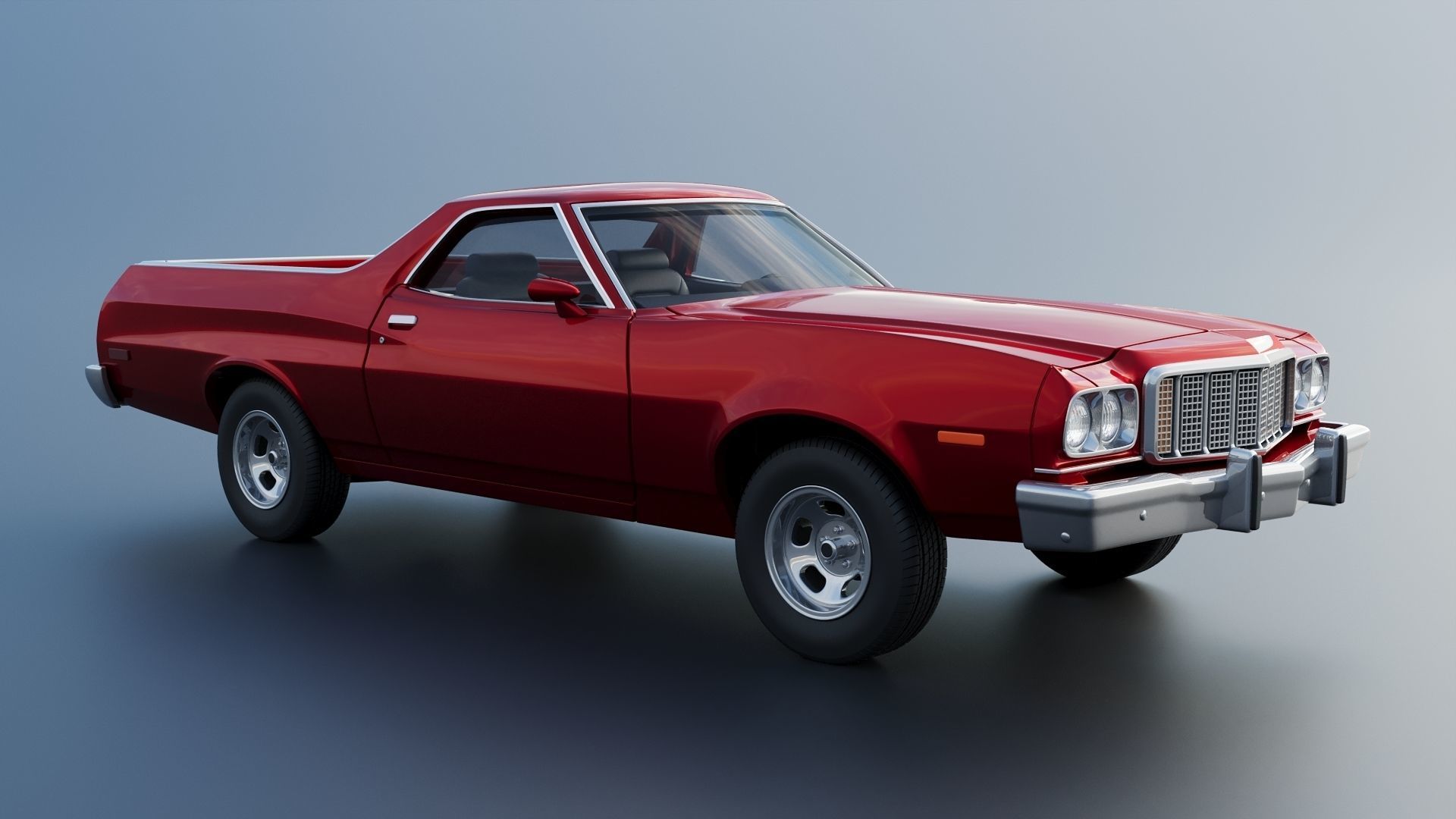 Ranchero 1974 3D print model_9