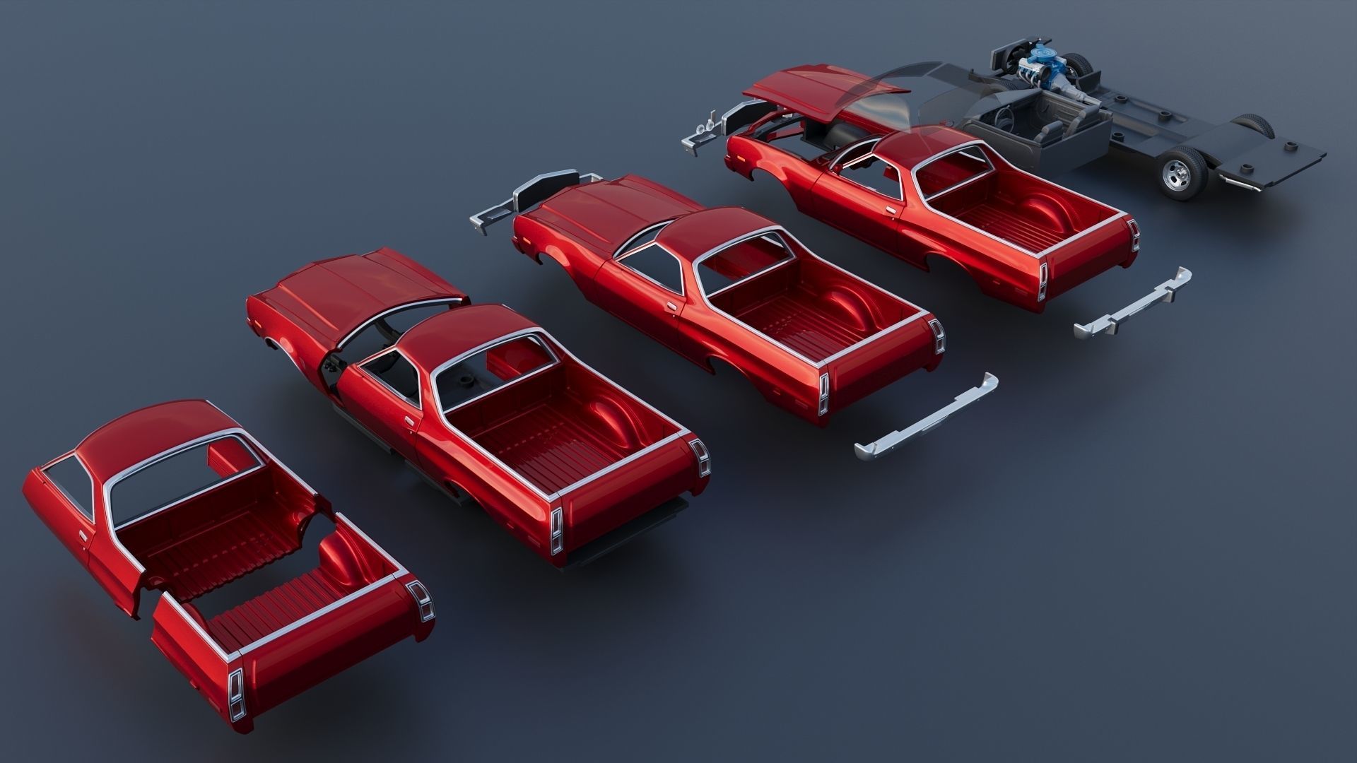 Ranchero 1974 3D print model_18