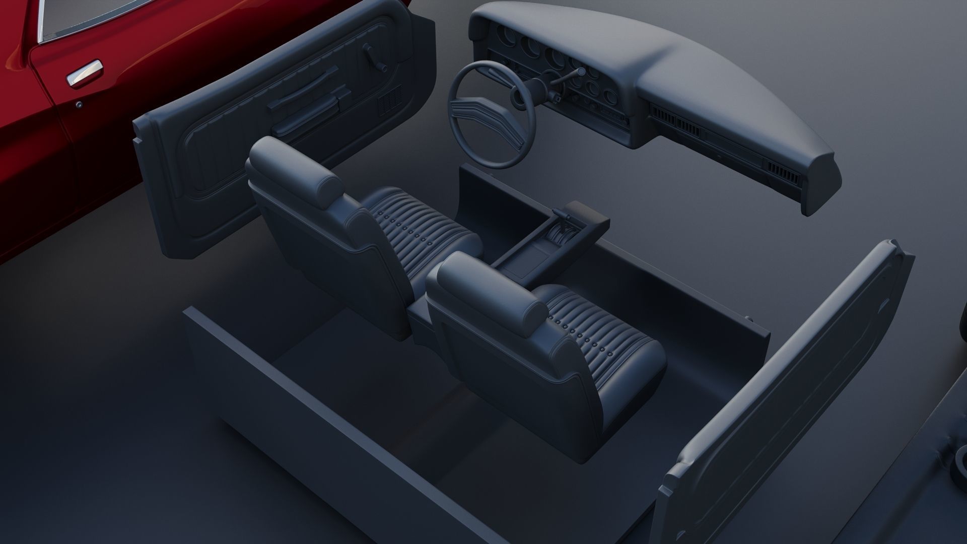 Ranchero 1974 3D print model_25