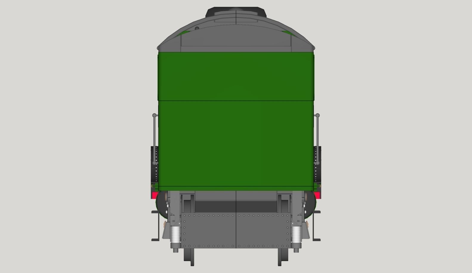 Flying Scotsman Steam Locomotive High Poly and Low Poly 3D model_46