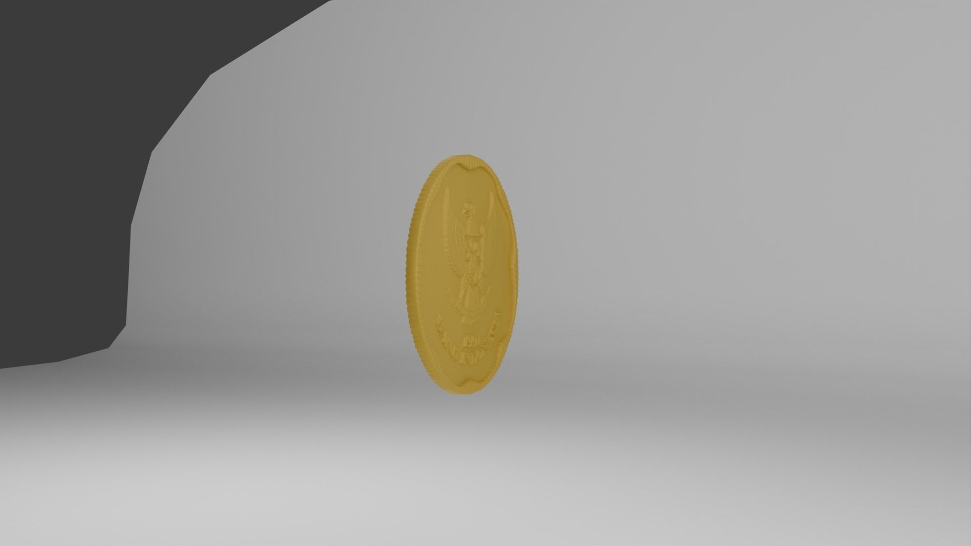 Coin 500 IDR 3D model_15