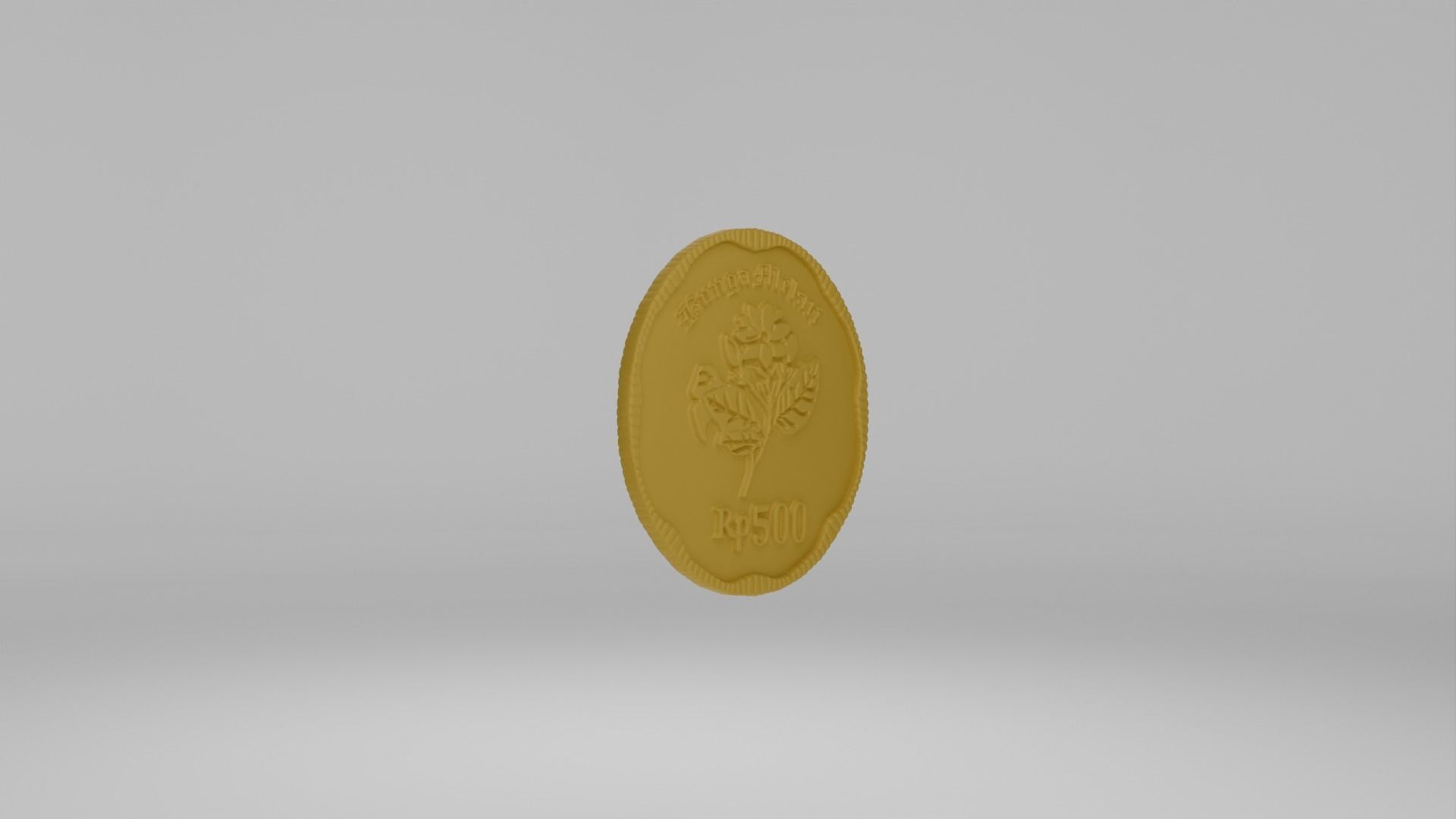 Coin 500 IDR 3D model_3