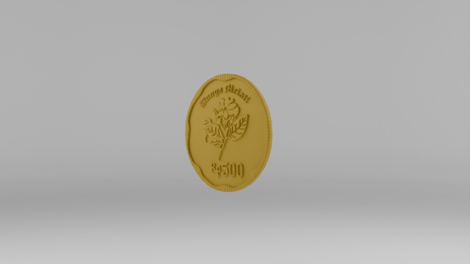 Coin 500 IDR 3D model_21