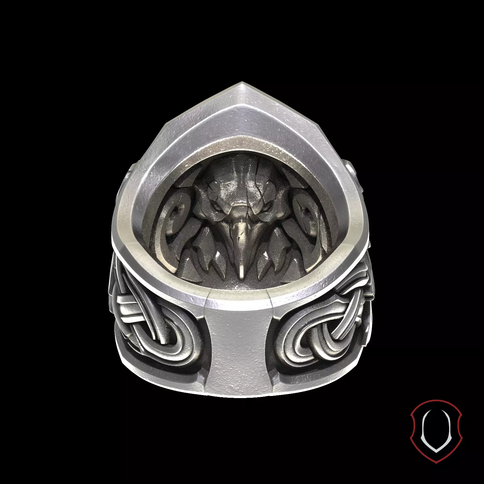 Odin ring 3D print model_4