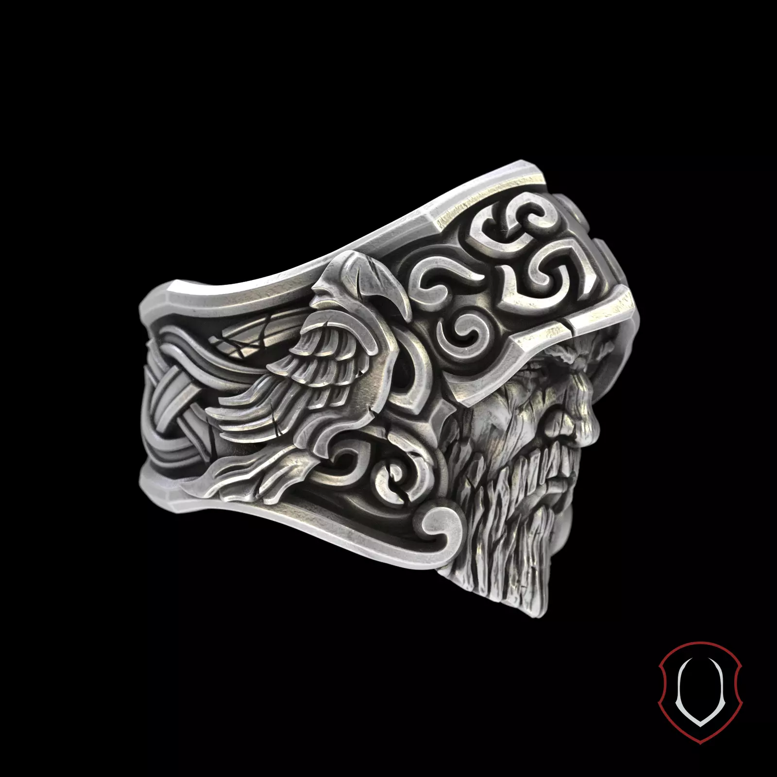 Odin ring 3D print model_2