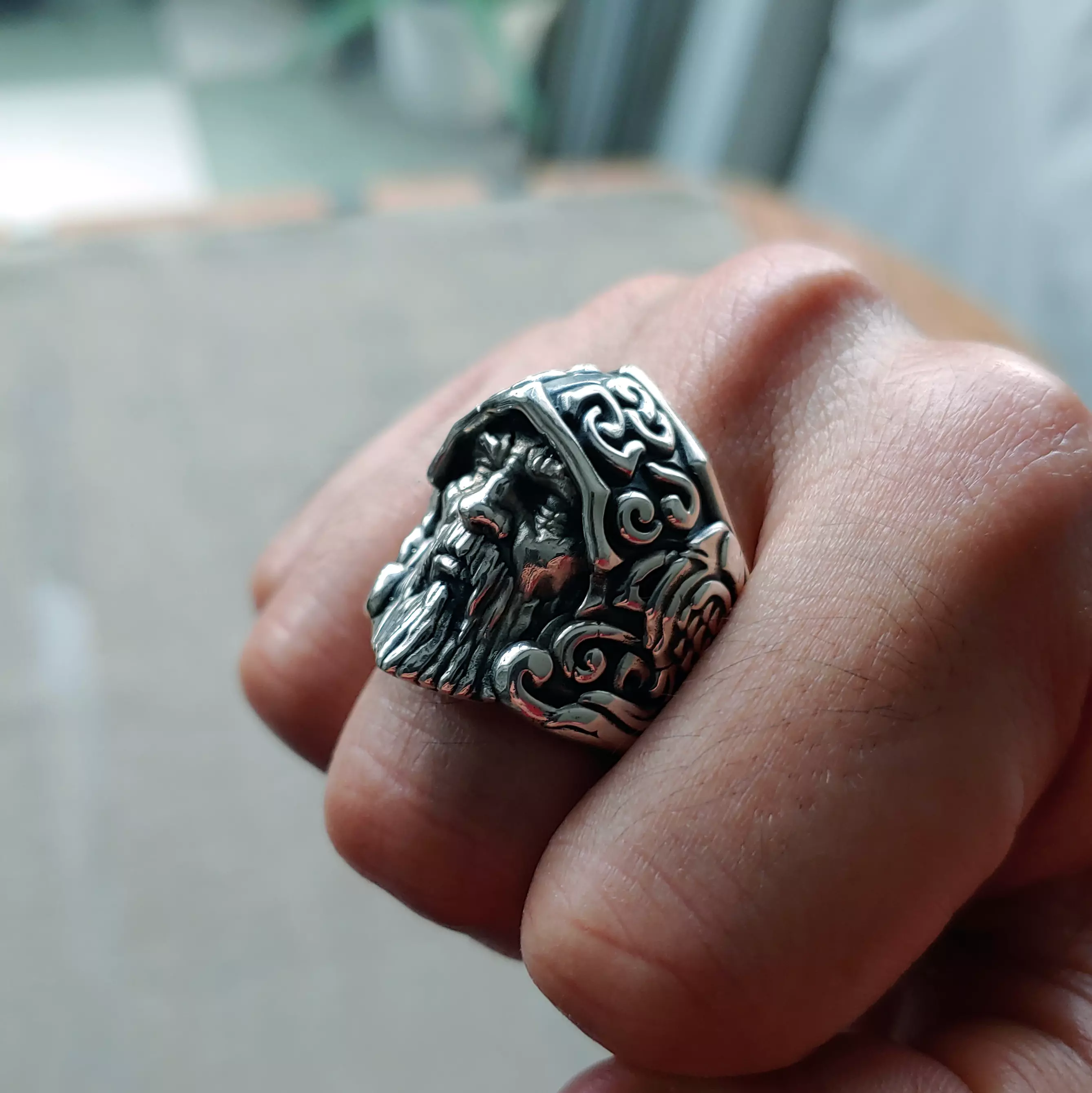 Odin ring 3D print model_10