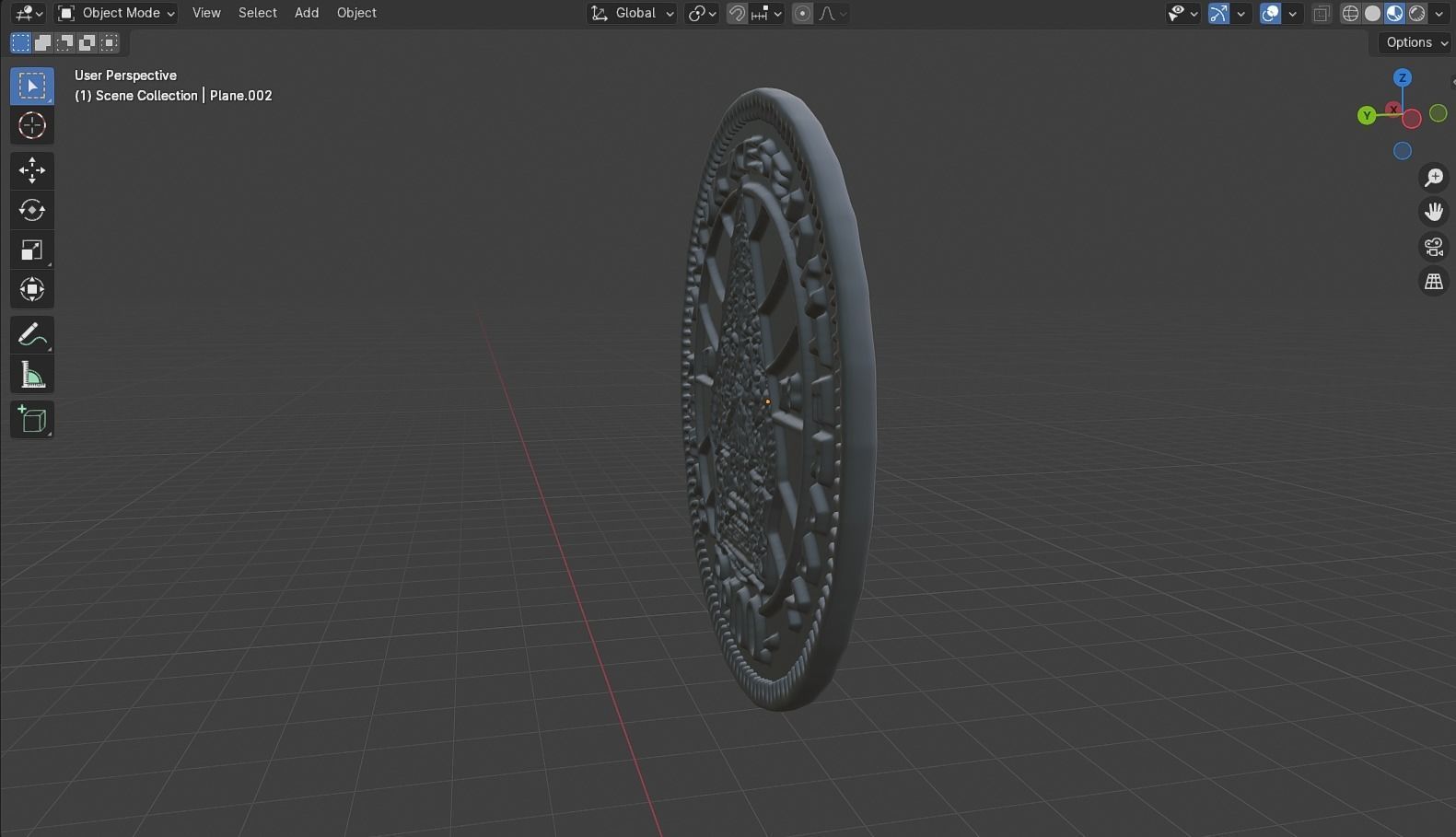 Coin 100 IDR 3D model_35