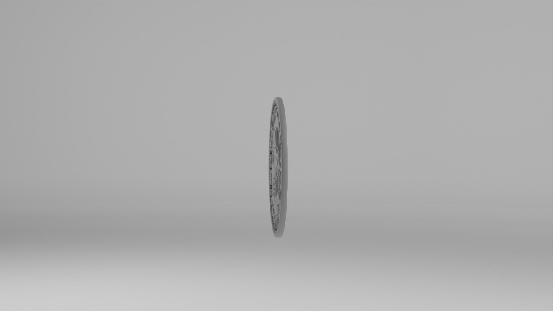 Coin 100 IDR 3D model_19