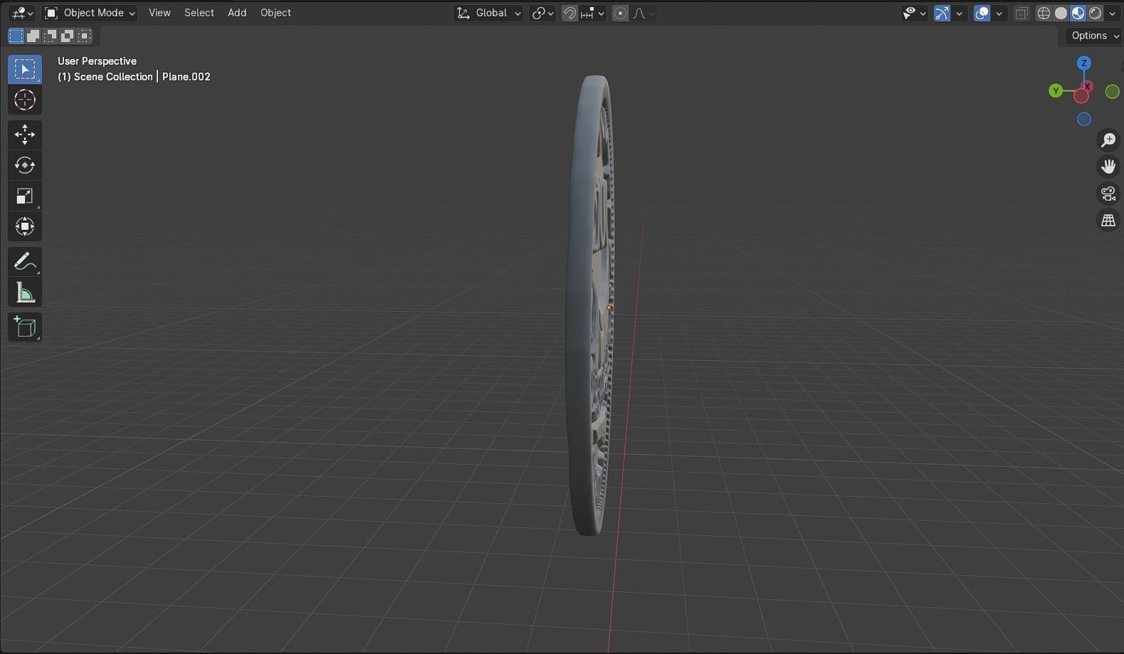 Coin 100 IDR 3D model_33