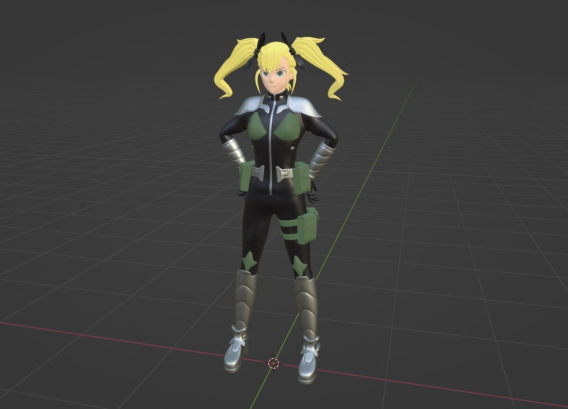 Kikoru Shinomiya - Kaiju no8 3D model_4