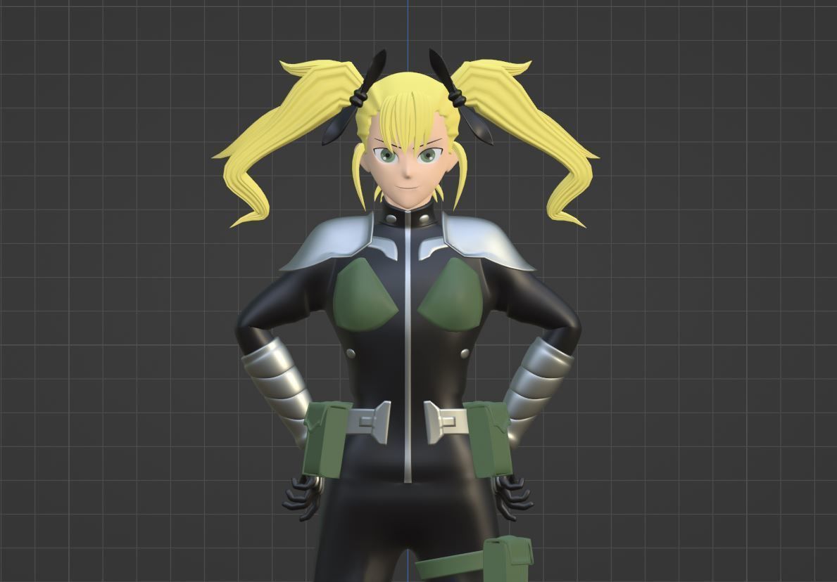 Kikoru Shinomiya - Kaiju no8 3D model_8