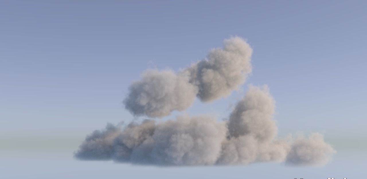 Realistic 3D Clouds - Voxels - VDB Cache Data 3D model_8