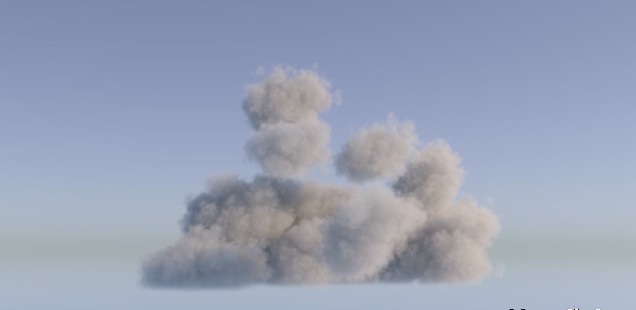 Realistic 3D Clouds - Voxels - VDB Cache Data 3D model_12