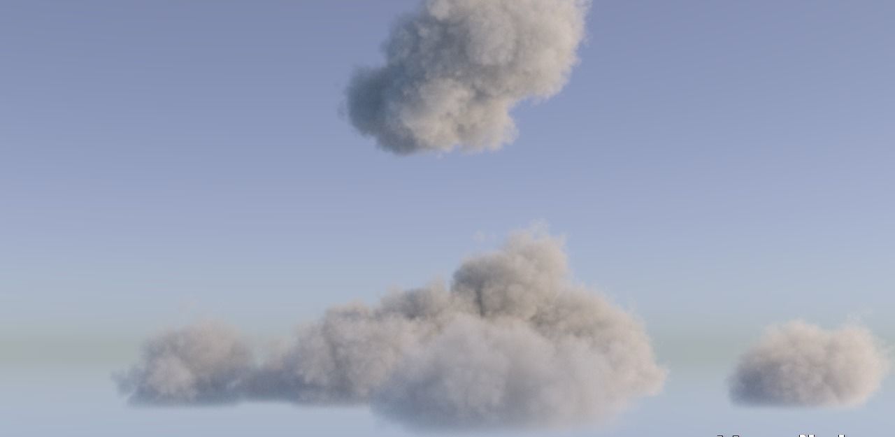 Realistic 3D Clouds - Voxels - VDB Cache Data 3D model_24