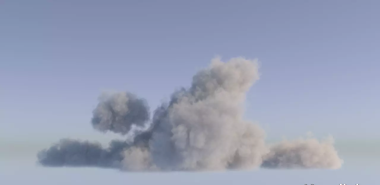 Realistic 3D Clouds - Voxels - VDB Cache Data 3D model_0