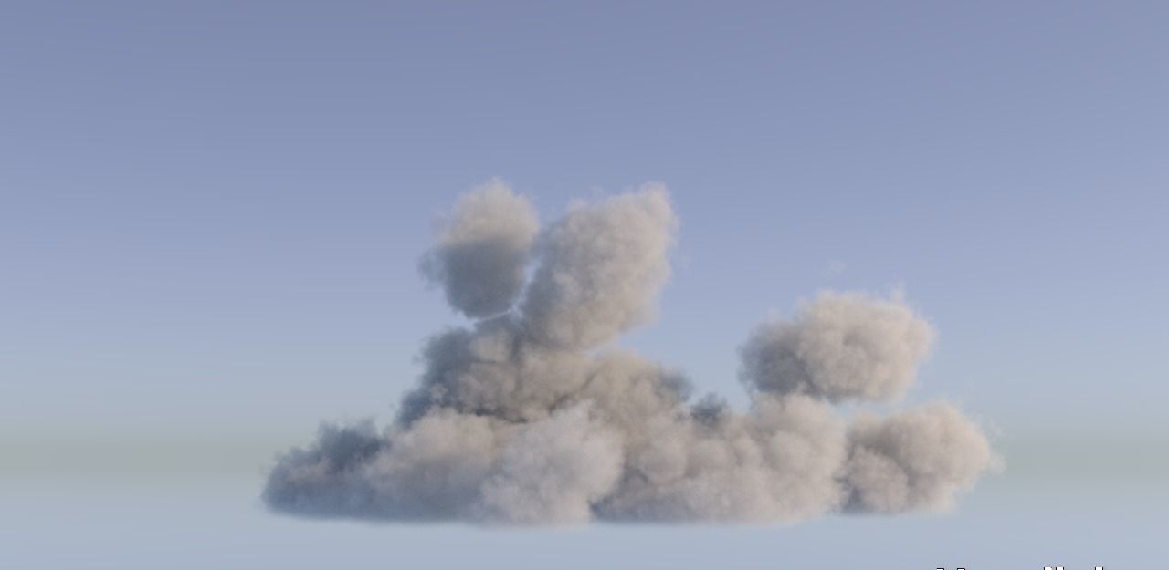 Realistic 3D Clouds - Voxels - VDB Cache Data 3D model_23