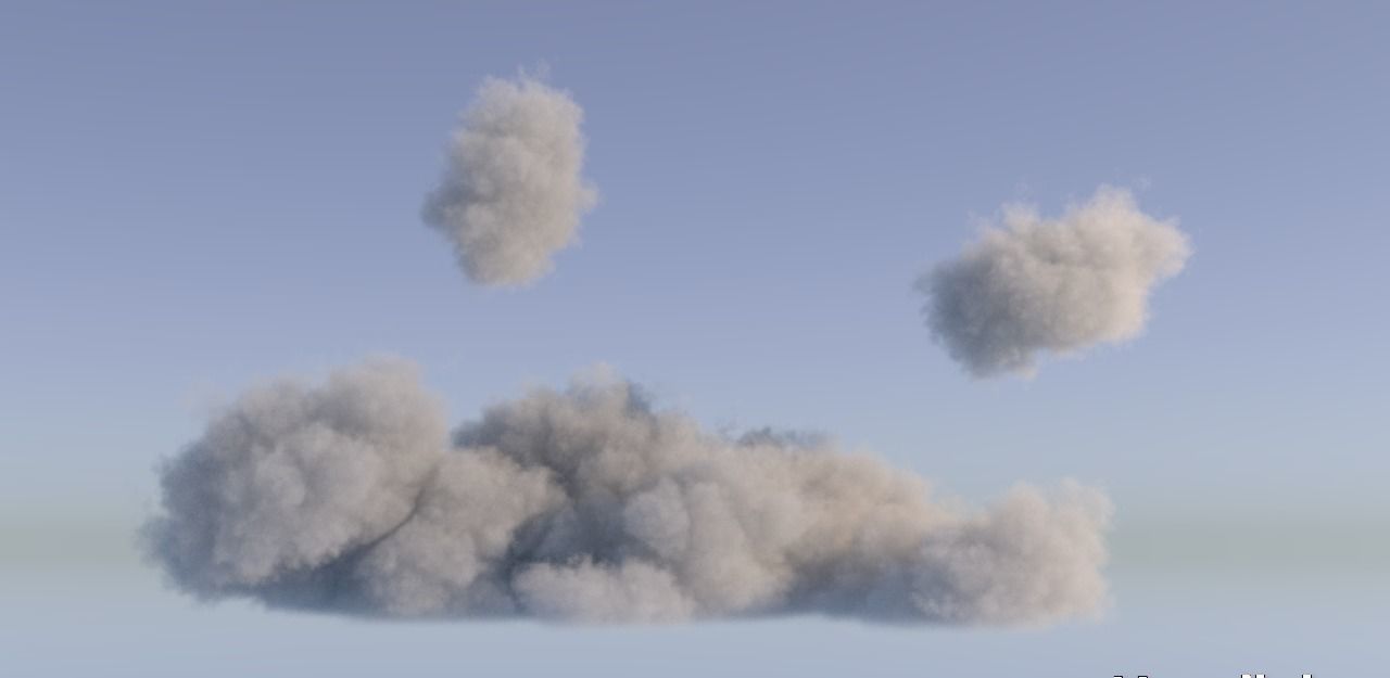 Realistic 3D Clouds - Voxels - VDB Cache Data 3D model_10