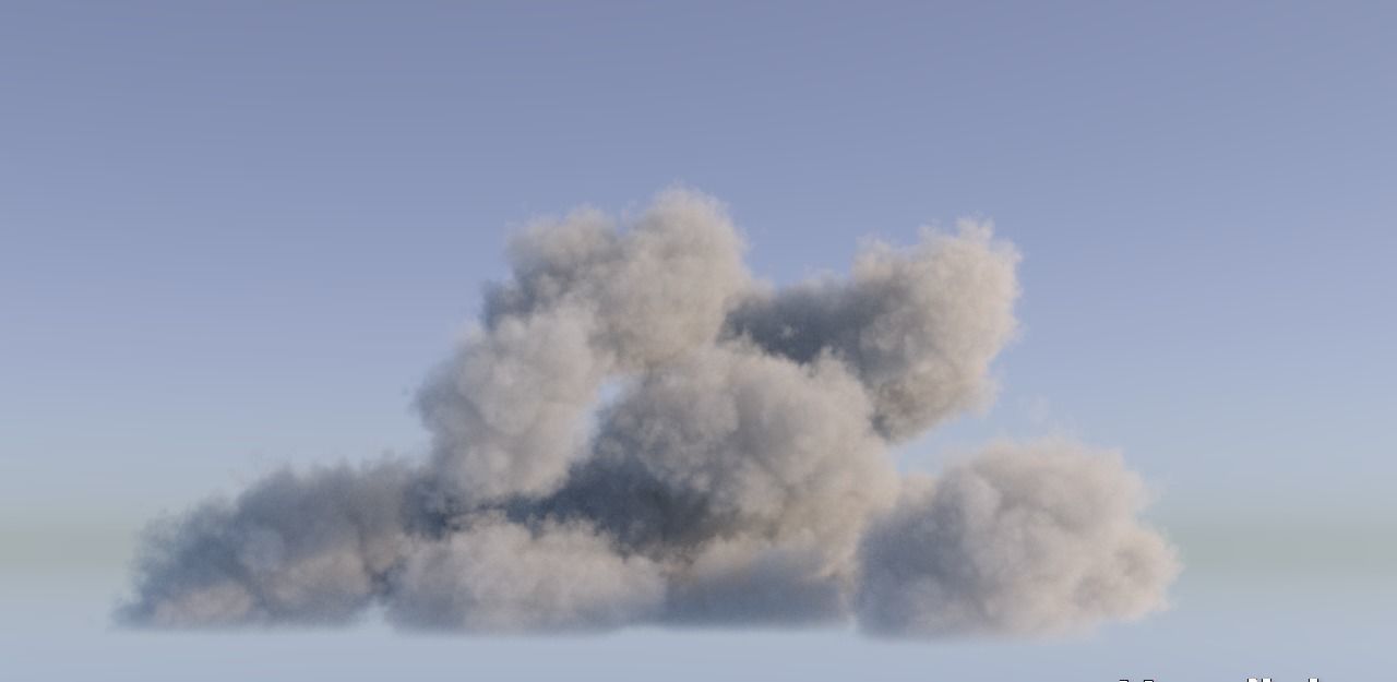 Realistic 3D Clouds - Voxels - VDB Cache Data 3D model_4