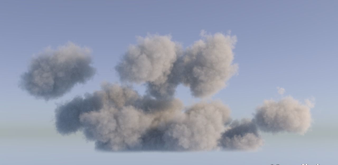 Realistic 3D Clouds - Voxels - VDB Cache Data 3D model_7