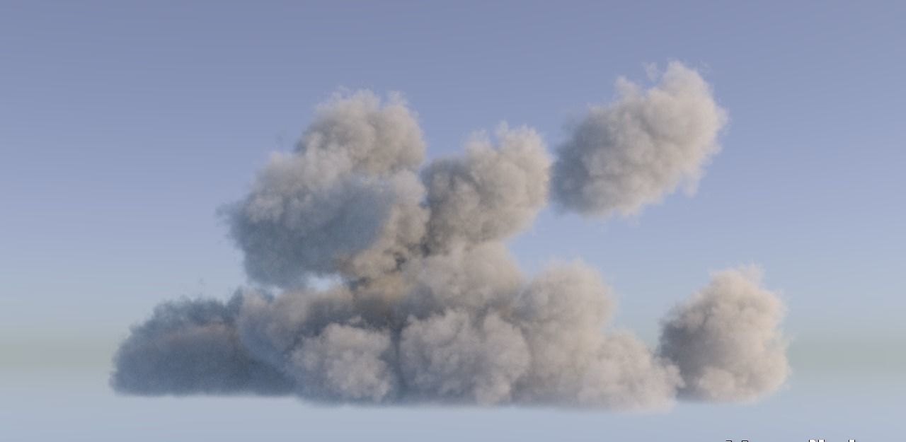 Realistic 3D Clouds - Voxels - VDB Cache Data 3D model_3