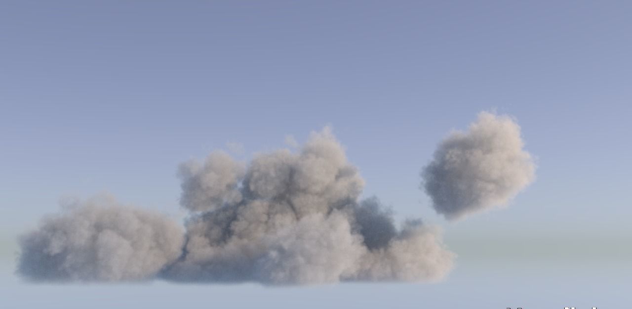 Realistic 3D Clouds - Voxels - VDB Cache Data 3D model_28