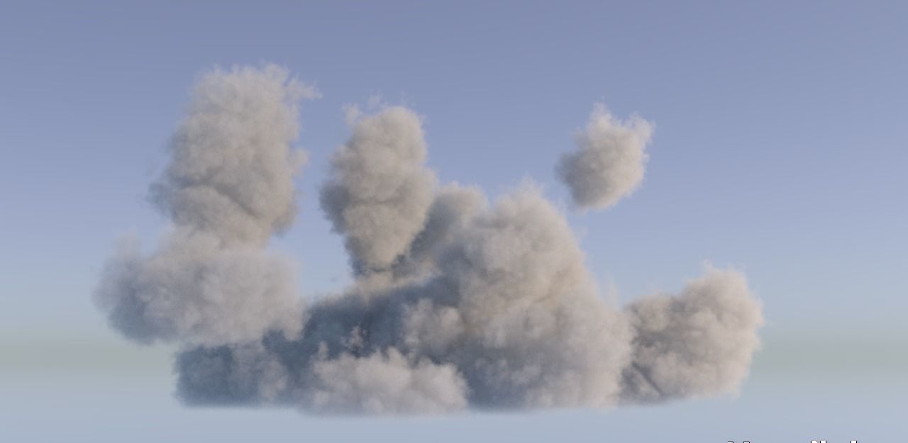 Realistic 3D Clouds - Voxels - VDB Cache Data 3D model_11