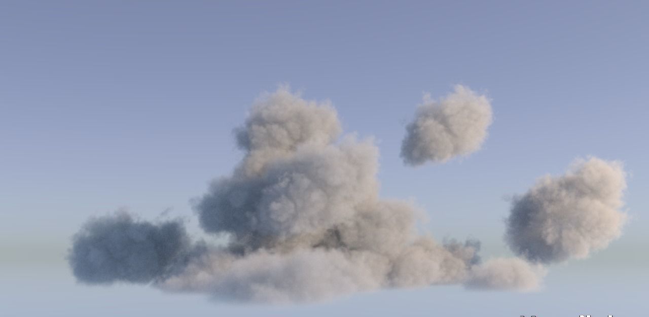 Realistic 3D Clouds - Voxels - VDB Cache Data 3D model_21