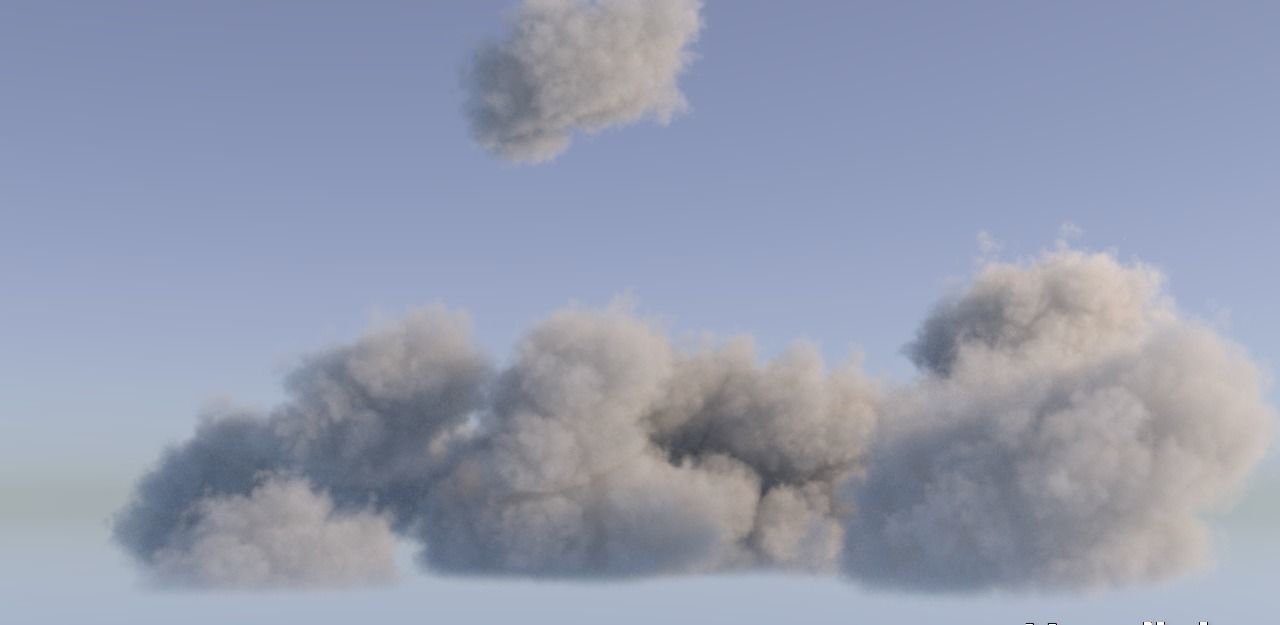 Realistic 3D Clouds - Voxels - VDB Cache Data 3D model_20