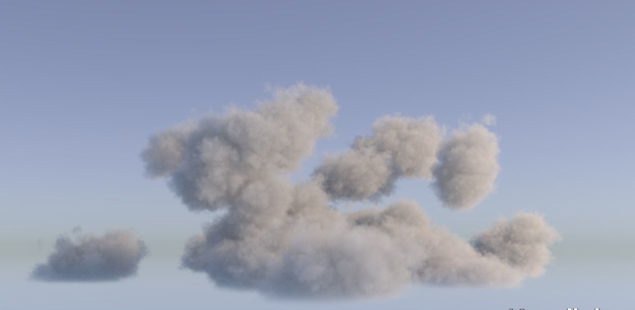 Realistic 3D Clouds - Voxels - VDB Cache Data 3D model_16
