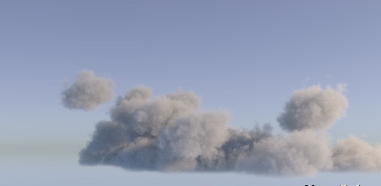 Realistic 3D Clouds - Voxels - VDB Cache Data 3D model_17