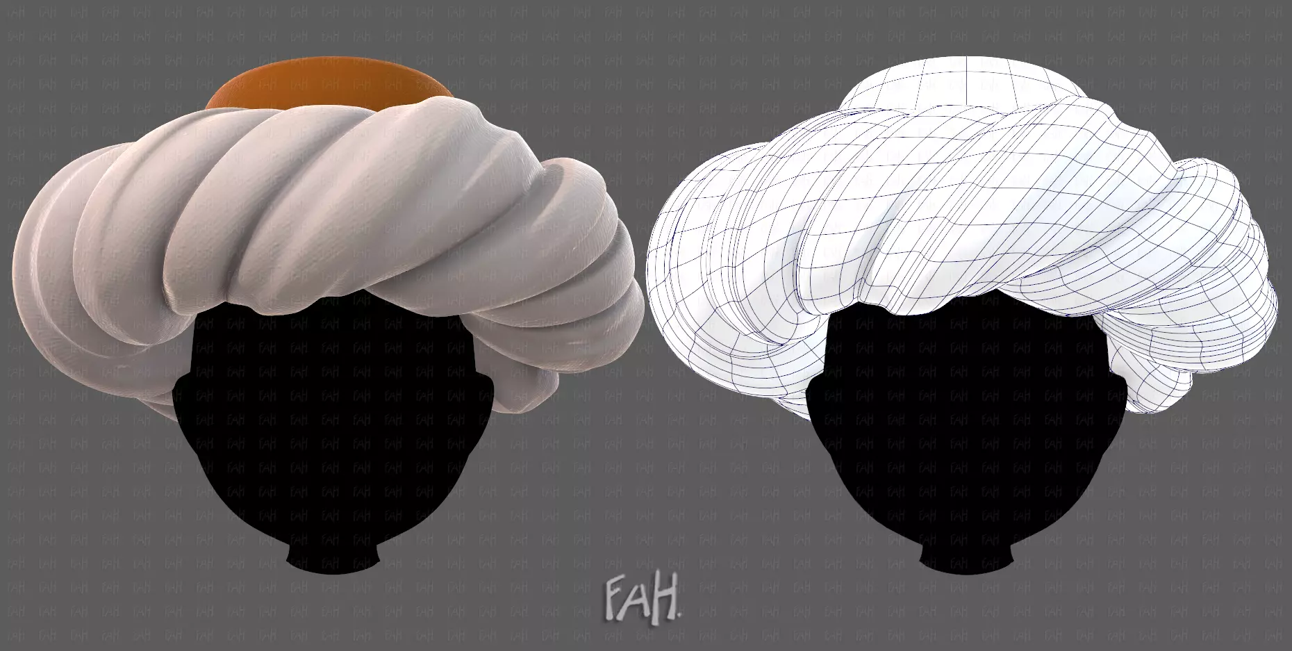 Cap V82 Low-poly 3D model