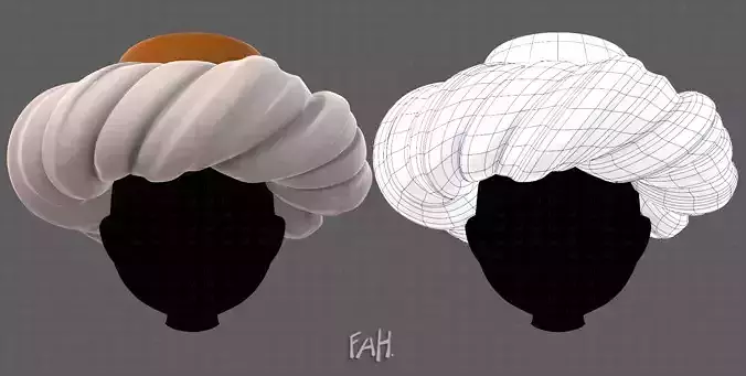 Cap V82 Low-poly 3D model