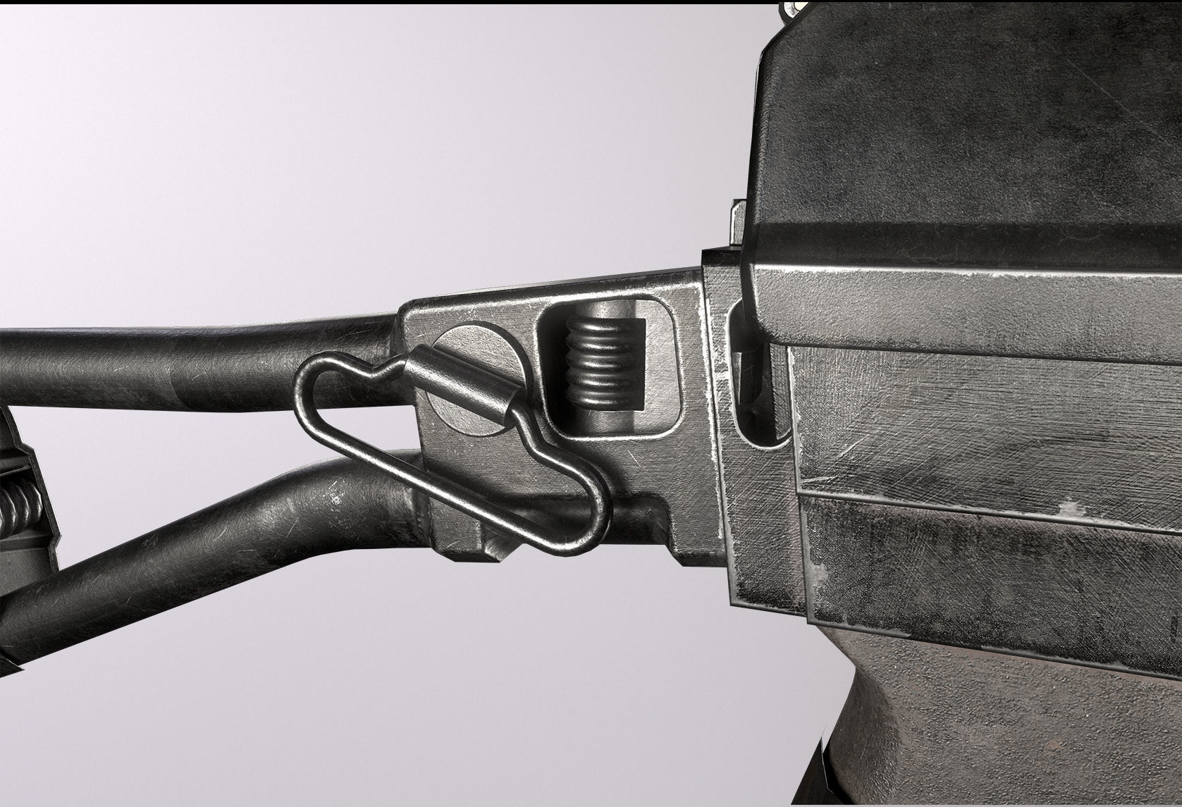 AS VAL Russian rifle Low-poly 3D model Low-poly 3D model_7