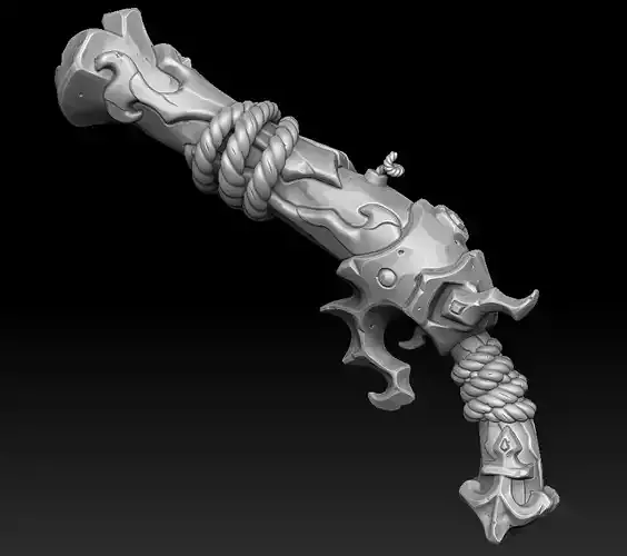 Coastal pistol 3d print