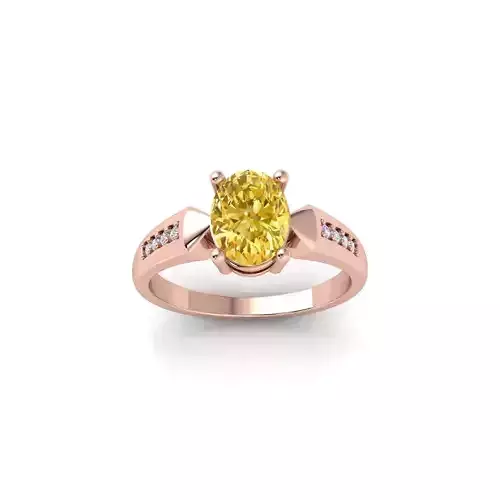Fancy Gemstone Ring 3d Model and Render STL