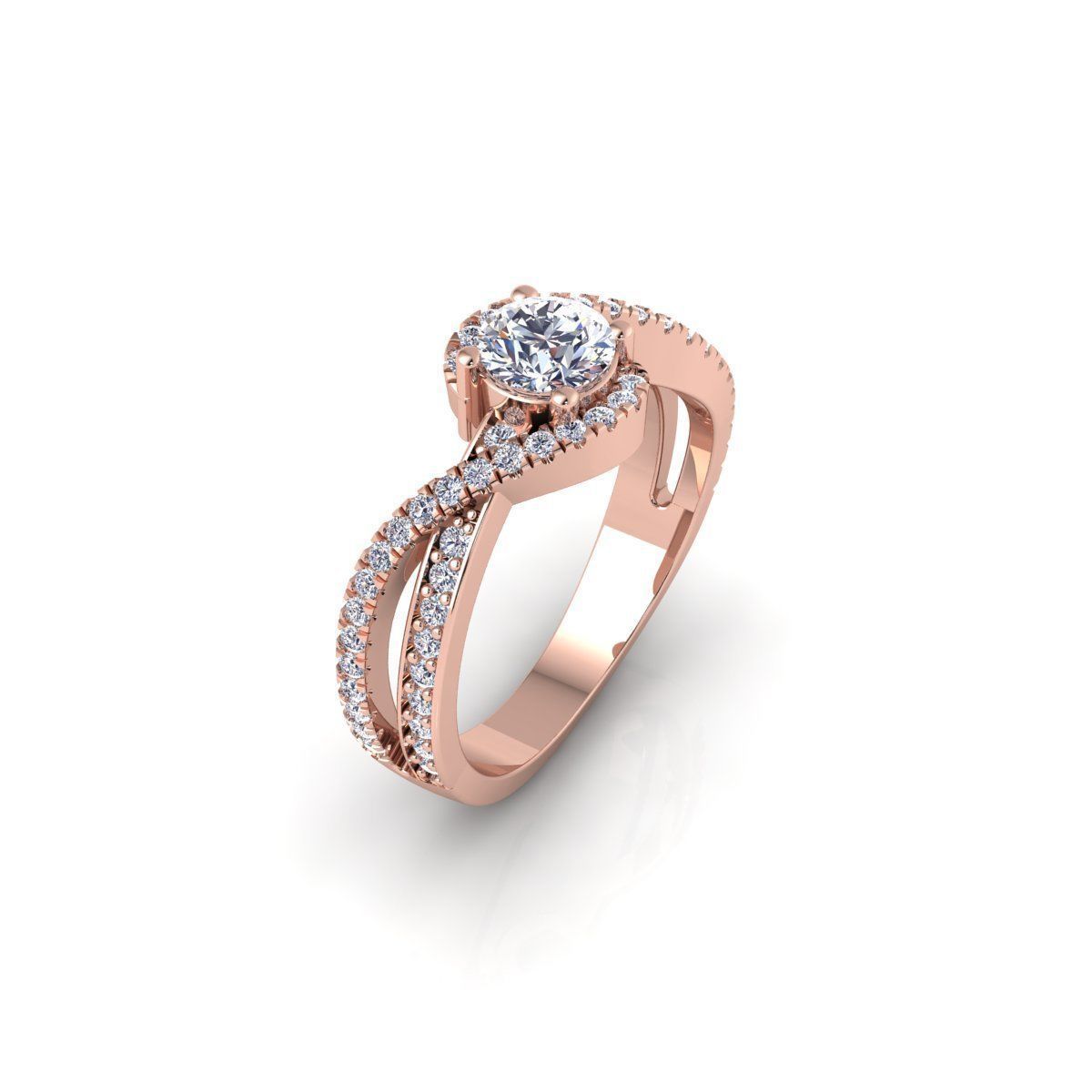 Engagement Ring 3d Model and Rnder 3D print model_4