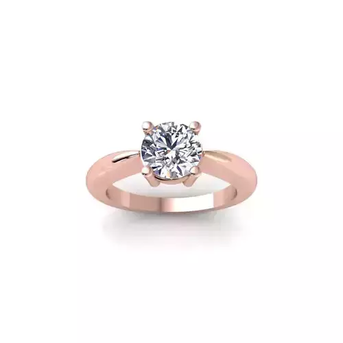 Engagement Ring 3d Model and Render STL