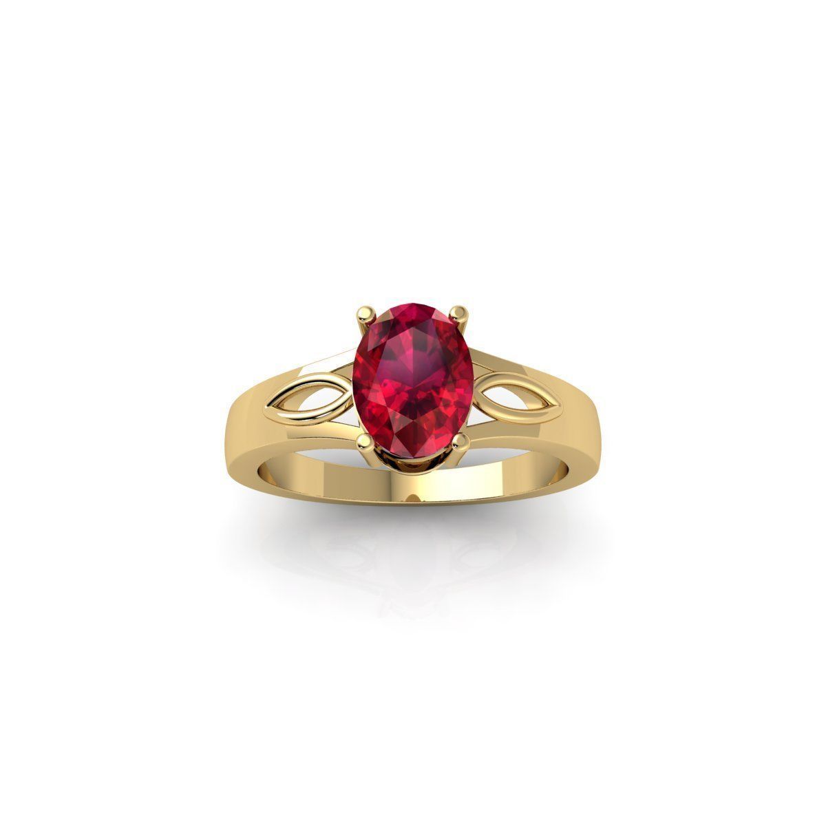 Gemstone Ring 3d Model and Render 3D print model_1