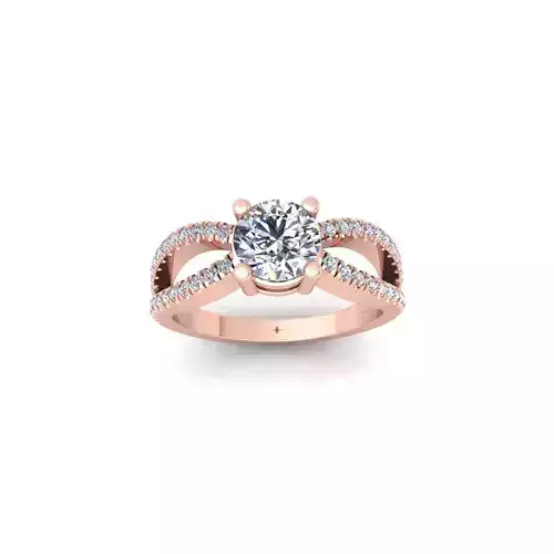 Round Split Shank 3d Model and Render