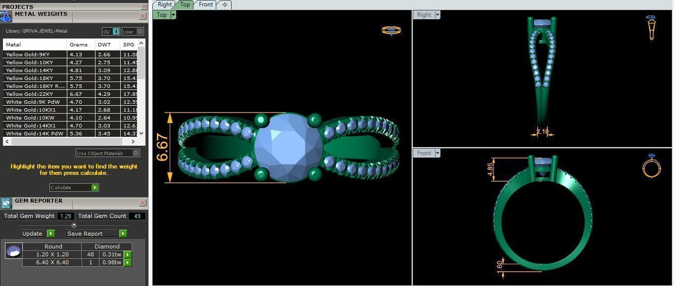 Round Split Shank 3d Model and Render 3D print model_9