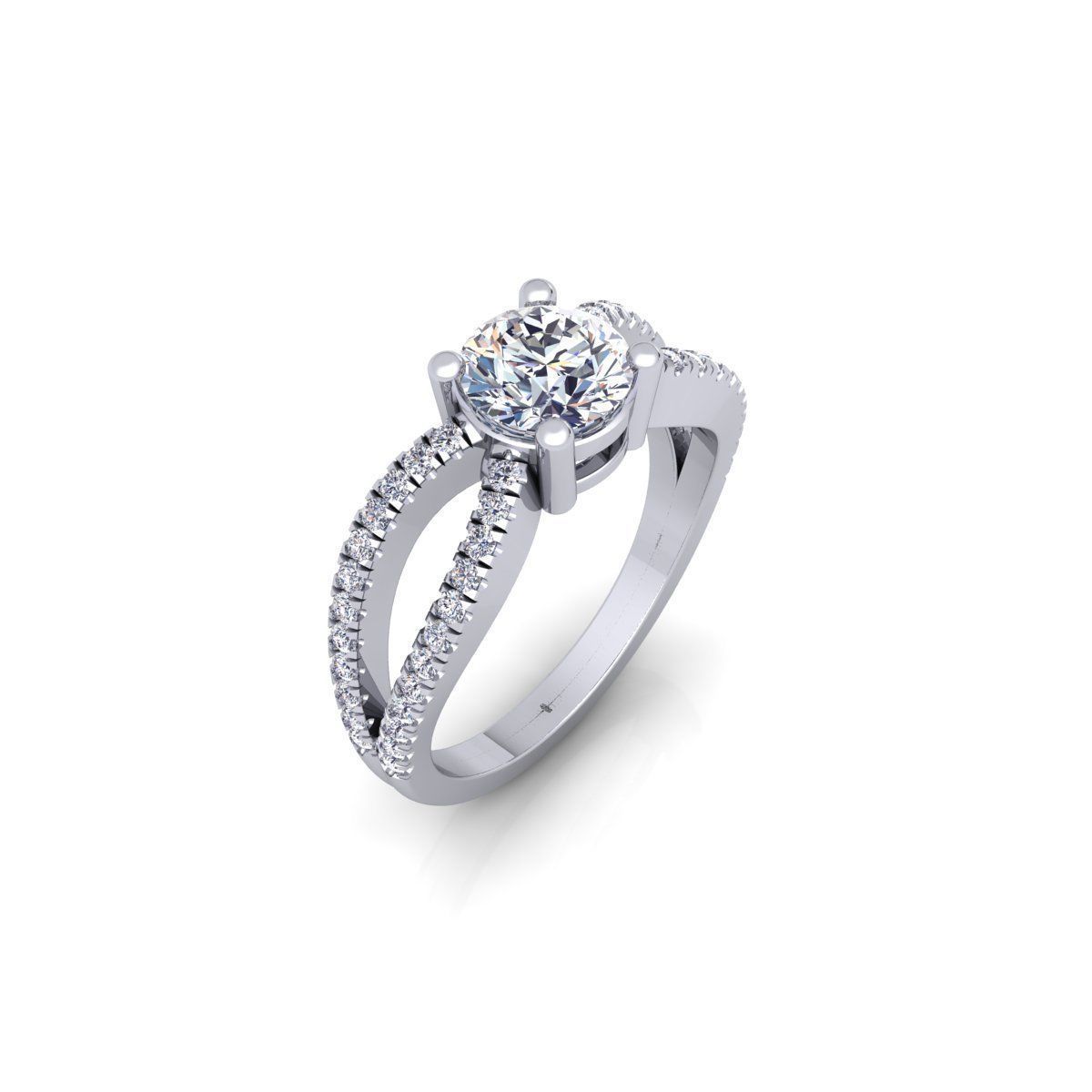 Round Split Shank 3d Model and Render 3D print model_5